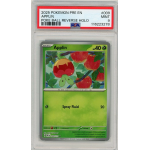 2025 Pokemon Prismatic Evolutions Applin Poke Ball Reverse Holo #009 PSA 9 Mint