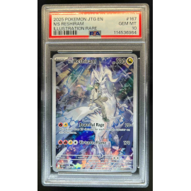 2025 Pokemon SV Journey Together JTG EN N's Reshiram Promo Cards #167/159 PSA 10