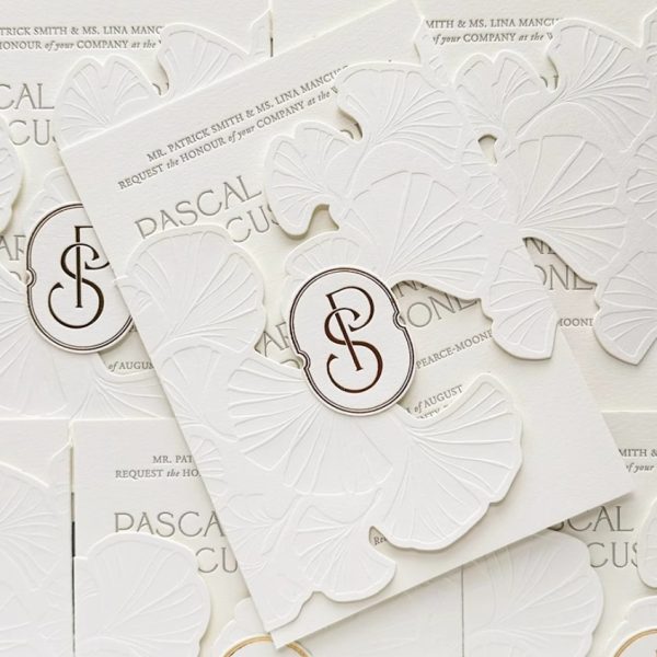 Golden Ginkgo · Timeless Elegance Wedding Invitation