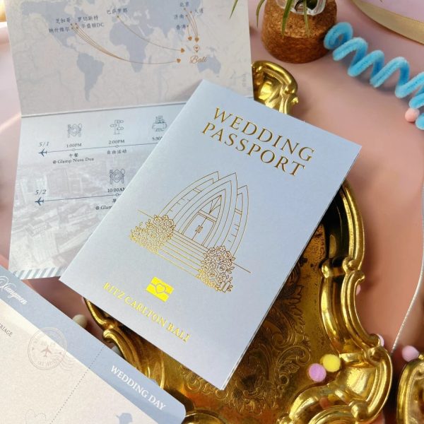 Wedding Passport Invitation | Travel Theme Design
