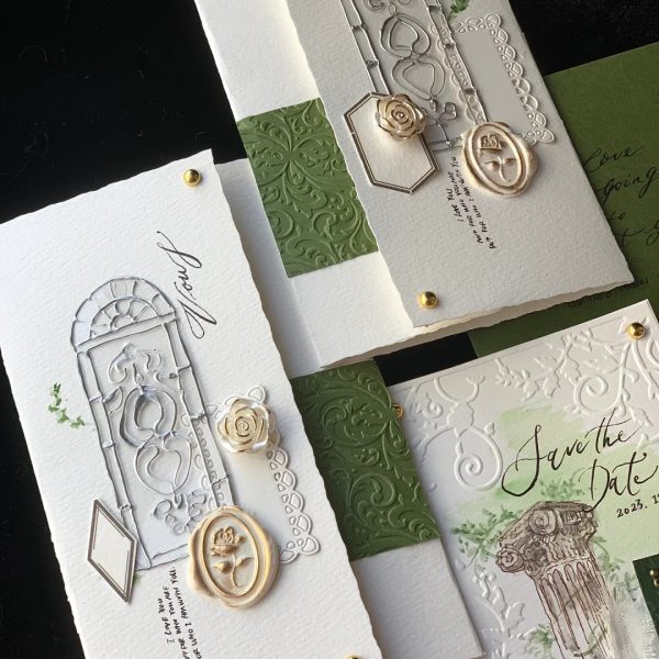 Whispers of the Forest Wedding Invitation Set